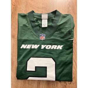 New York Jets‎ Pro Line Jersey #2 Zach Wilson Men's Size XL Green NFL Football